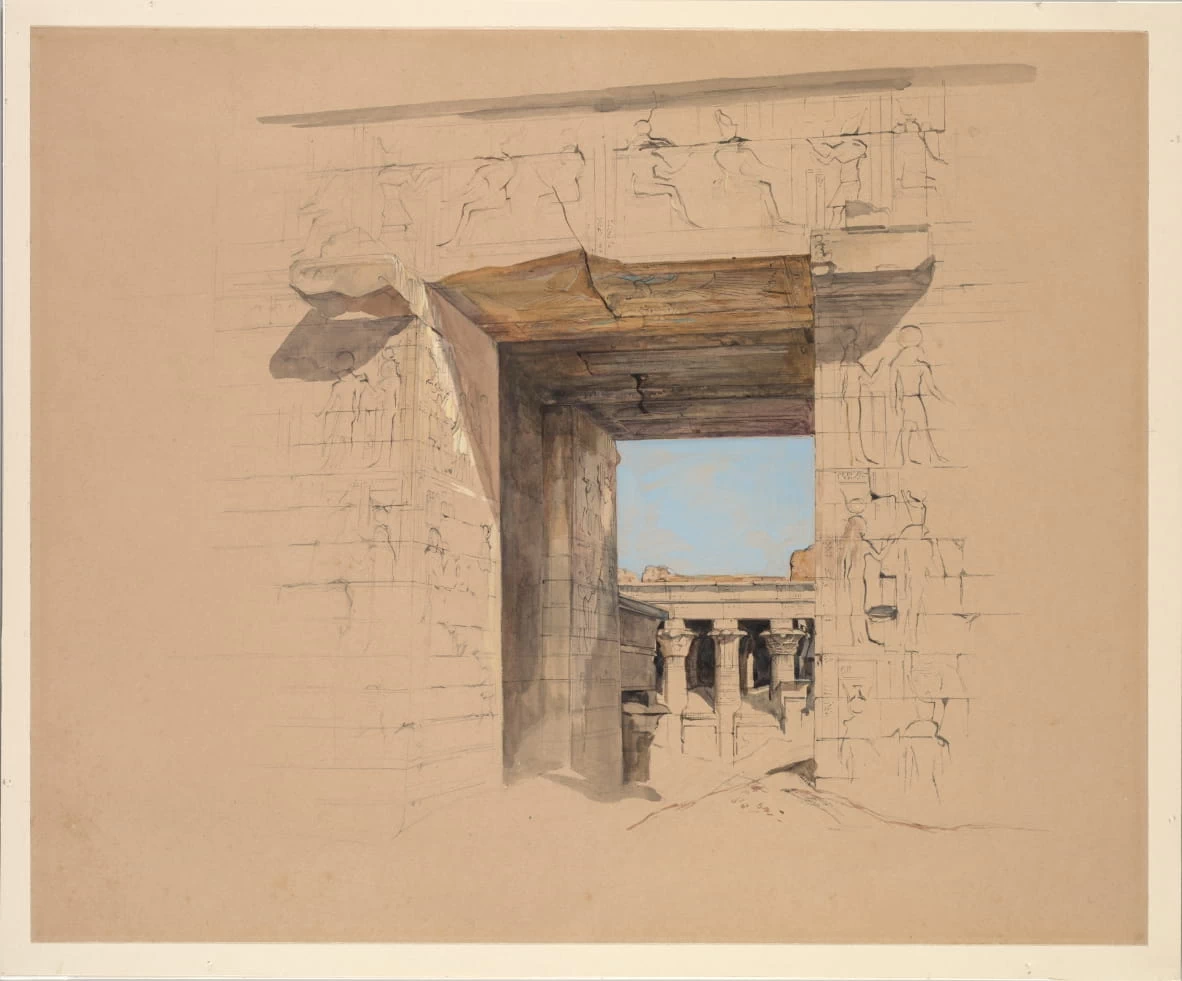 Il tempio di Edfu, la porta del pilone - Cleveland Museum of Ar